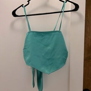 Turquoise tie top!